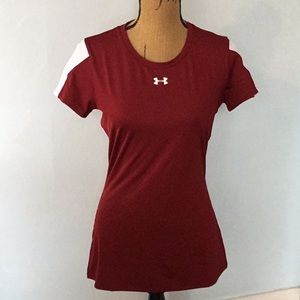 BOGO Under Armour heat gear fitted tee w/white mesh-free with a purchase